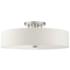 Livex Meridian 30" Wide 6-Light Modern White Shade Ceiling Light