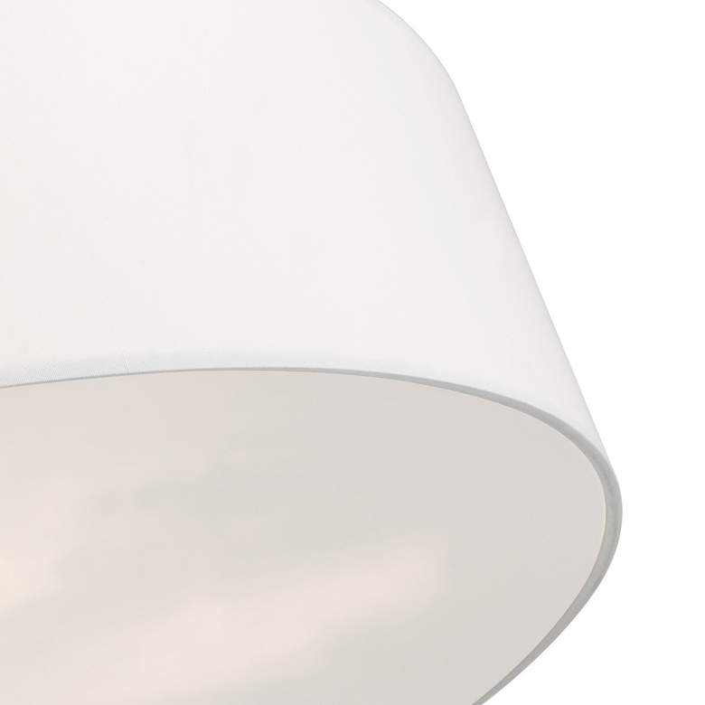 Image 5 Livex Meridian 30" Wide 6-Light Modern White Shade Ceiling Light more views