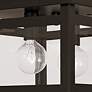3_Livex Milford 8" Wide Bronze and Clear Glass 2-Light Ceiling Light more views
