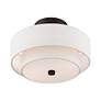 6_Livex Monroe 11" Wide 2-Light Bronze Double Drum Ceiling Light more views