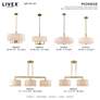 4_Livex Monroe 18" Wide Antique Brass 4-Light Drum Shade Pendant more views