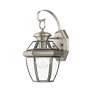 4_Livex Monterey 12.5" High Brushed Nickel Outdoor Lantern Wall Light more views