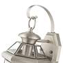 Livex Monterey 12.5" High Brushed Nickel Outdoor Lantern Wall Light in scene