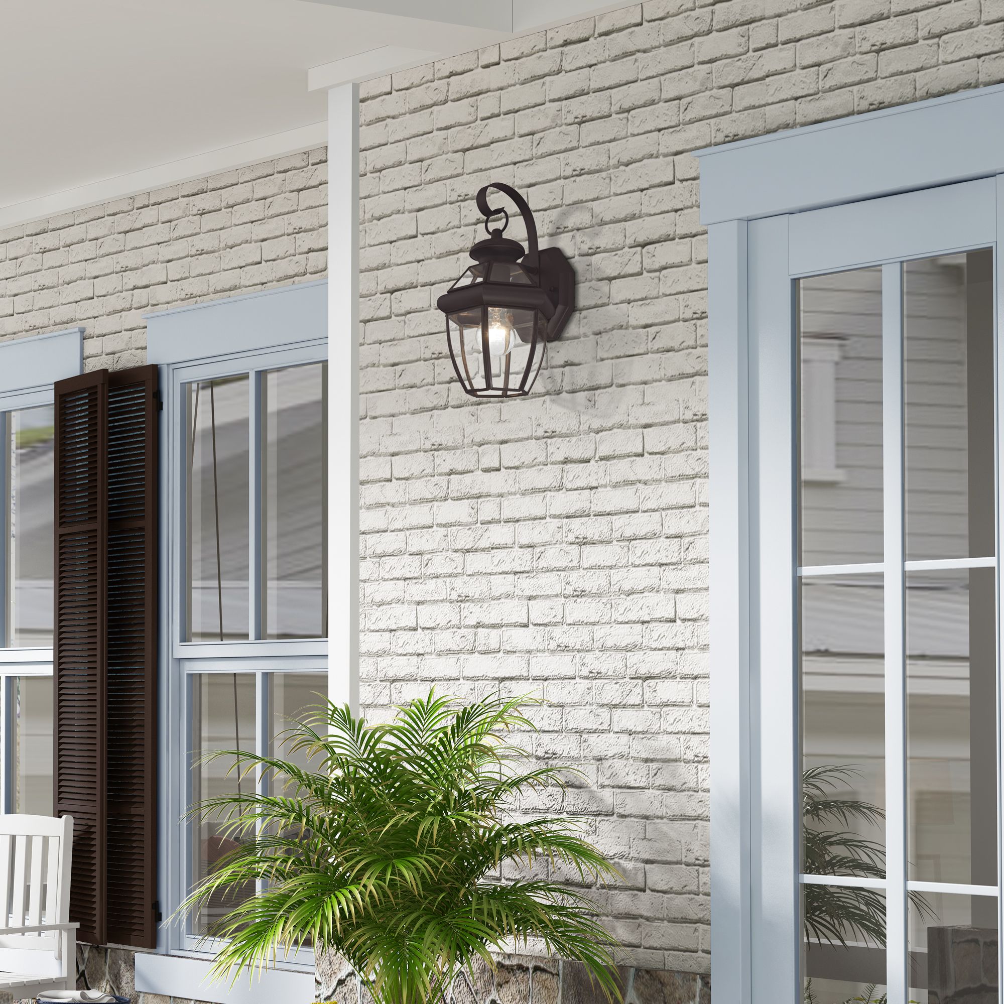 Image 5 Livex Monterey 12 1/2" High Bronze Outdoor Wall Light more views