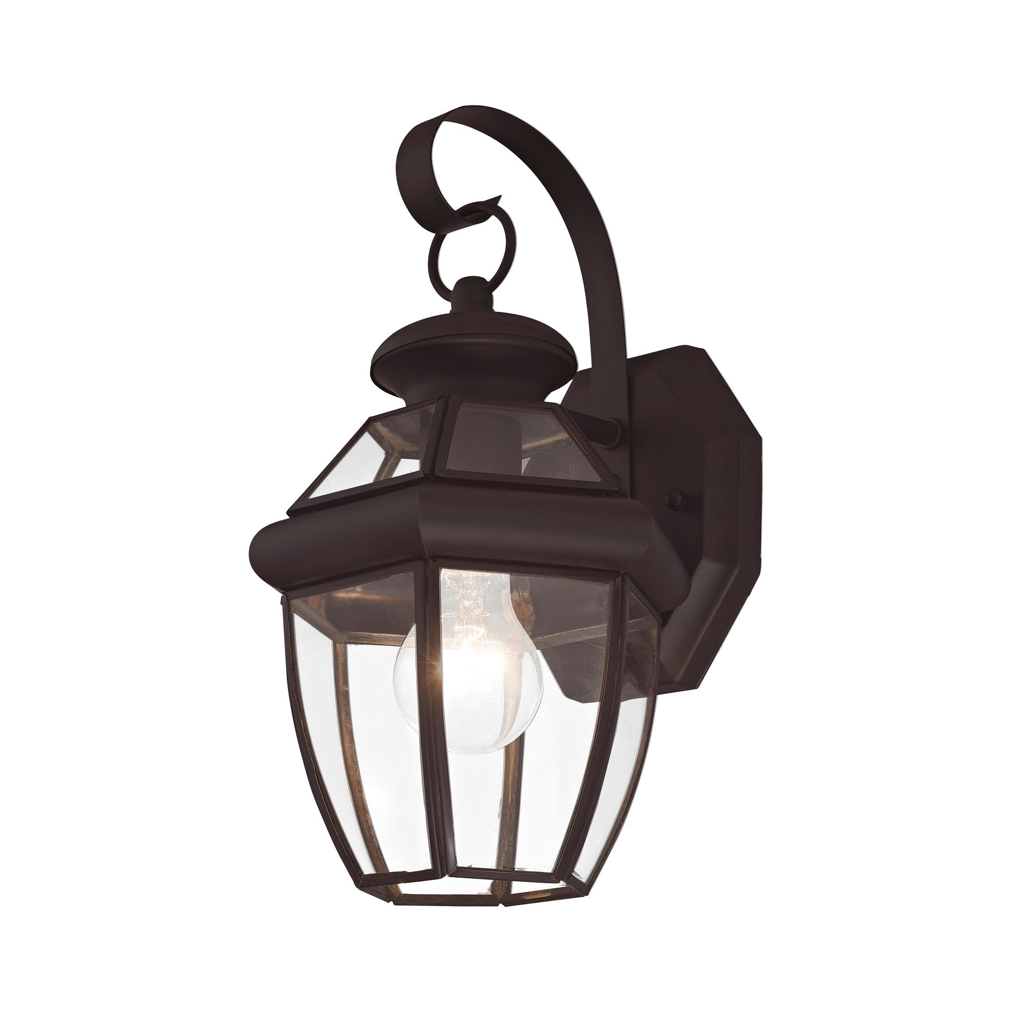 Livex Monterey 12 1/2" High Bronze Outdoor Wall Light in scene