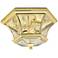 Livex Monterey 12 1/2" Wide Polished Brass Outdoor Ceiling Light