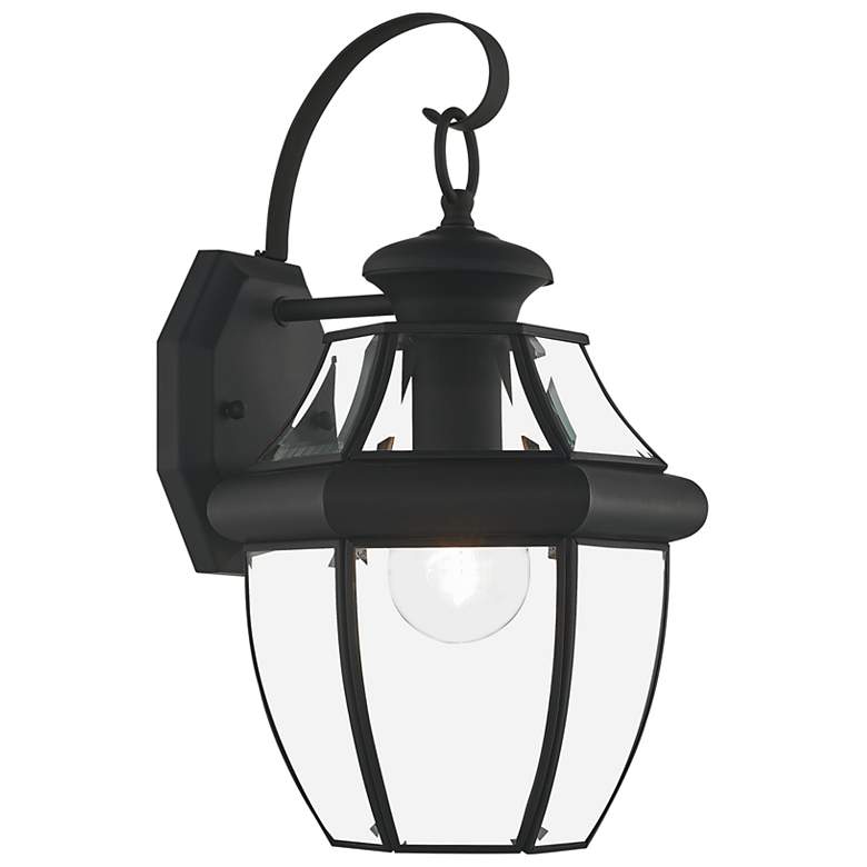 Image 2 Livex Monterey 13" High Black Outdoor Wall Light