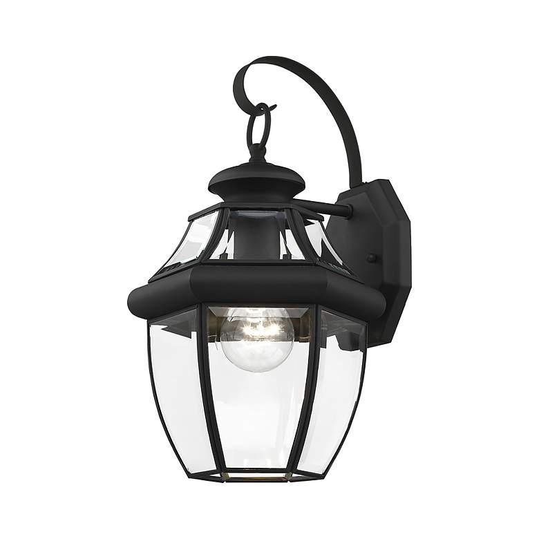 Image 6 Livex Monterey 13" High Black Outdoor Wall Light more views