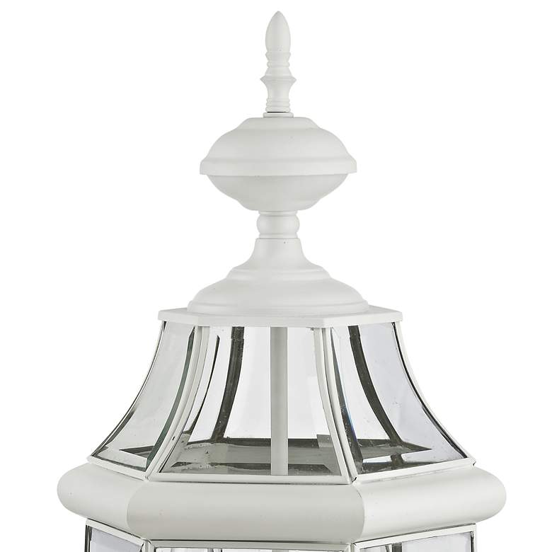 Image 2 Livex Monterey 21 1/2" High White Lantern Outdoor Post Light more views