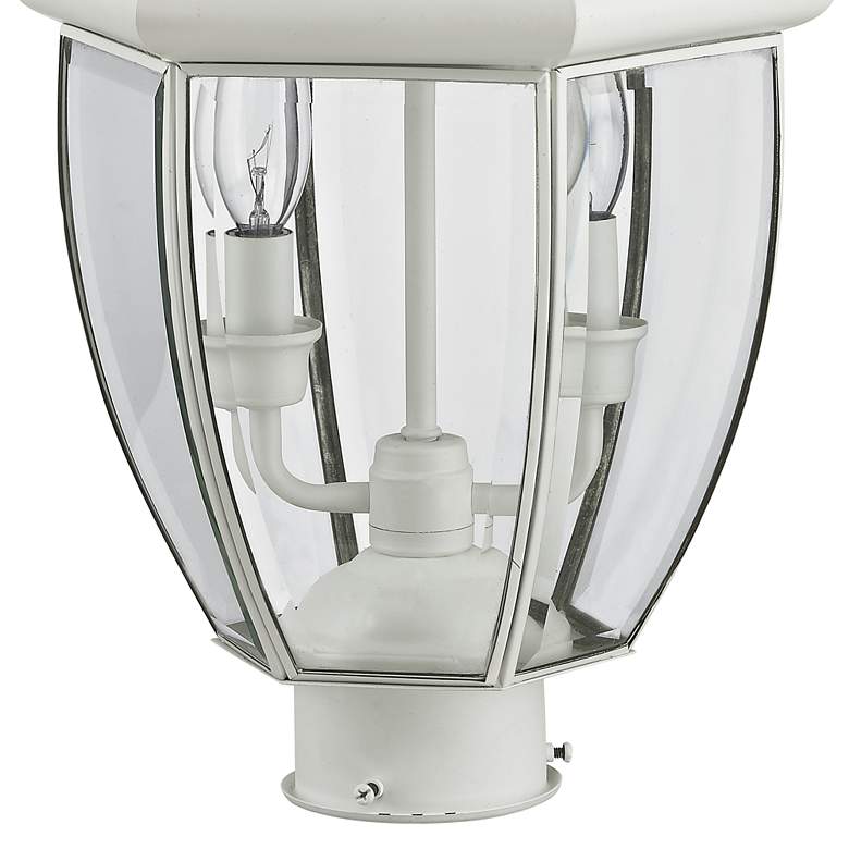 Image 3 Livex Monterey 21 1/2" High White Lantern Outdoor Post Light more views