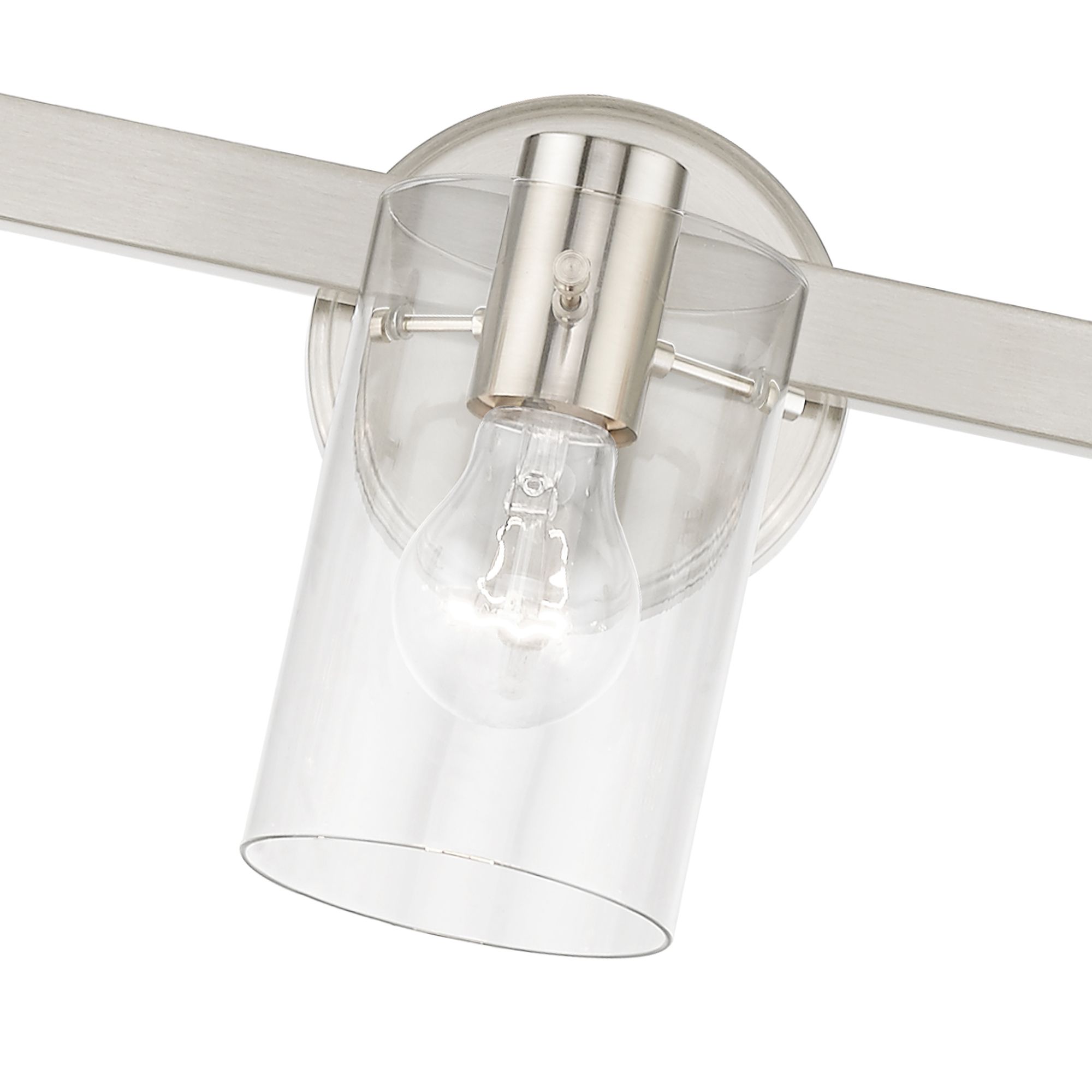 Livex Munich 42" Wide Brushed Nickel 5-Light Bath Light