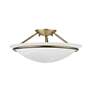 4_Livex Newburgh 16" Wide Antique Brass Alabaster Glass Ceiling Light more views