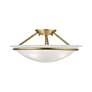 5_Livex Newburgh 16" Wide Antique Brass Alabaster Glass Ceiling Light more views