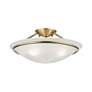 6_Livex Newburgh 16" Wide Antique Brass Alabaster Glass Ceiling Light more views