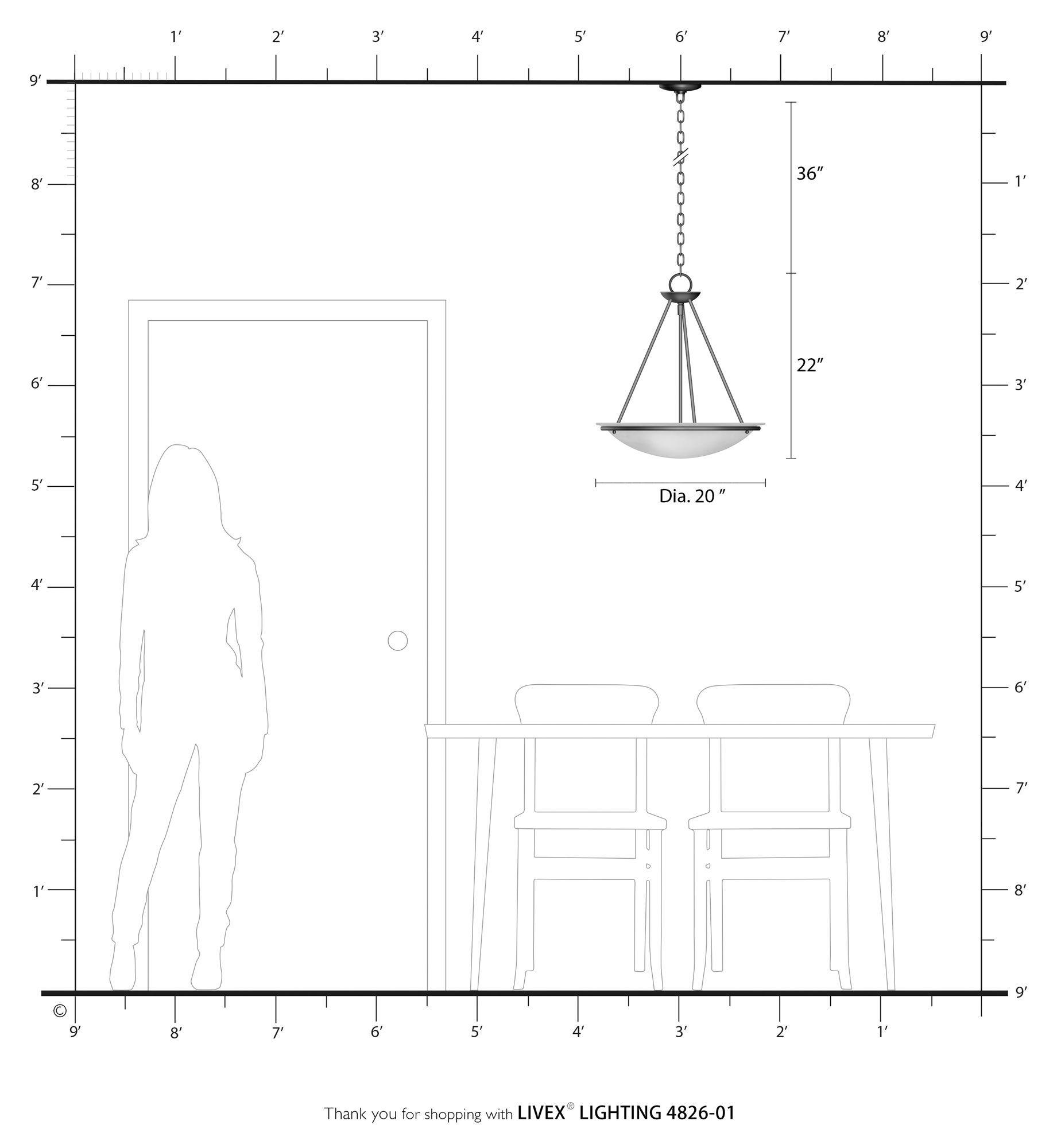 Livex Newburgh 20" Wide 3-Light Antique Brass Bowl Pendant