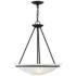 Livex Newburgh 20" Wide 3-Light Black Finish Bowl Pendant
