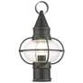 3_Livex Newburyport 15" High Charcoal Outdoor Post Light