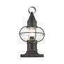 6_Livex Newburyport 15" High Charcoal Outdoor Post Light more views