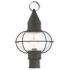 Livex Newburyport 19 3/4" High Black Outdoor Lantern Post Light