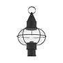 4_Livex Newburyport 19 3/4" High Black Outdoor Lantern Post Light more views