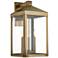 Livex Nyack 21 3/4" High Antique Brass Outdoor Wall Light