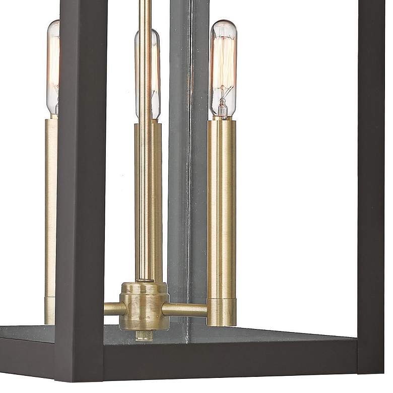 Image 3 Livex Nyack 24" High Bronze Outdoor Hanging Light more views