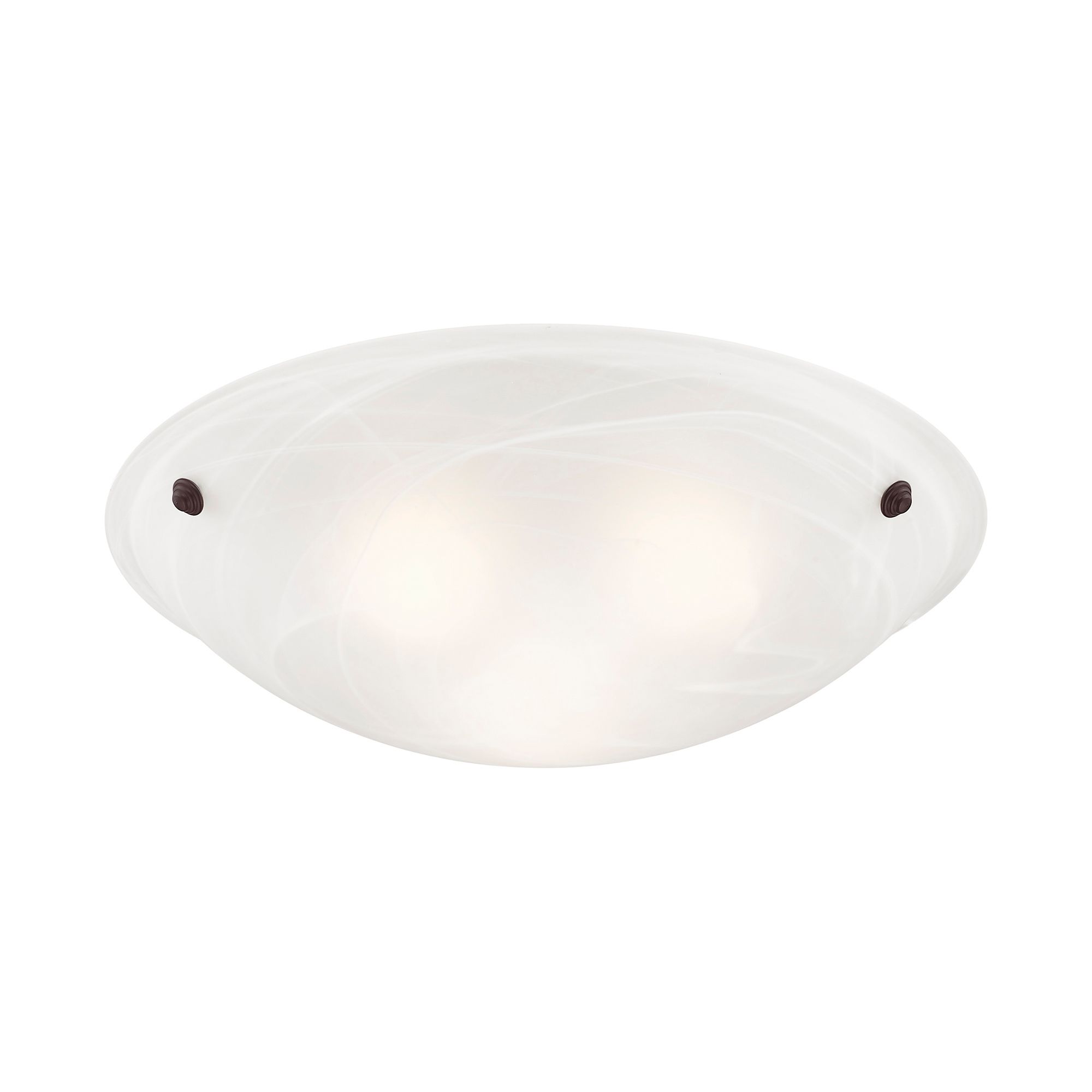 Livex Oasis 20" Wide Bronze Steel Alabaster Glass Ceiling Light in scene