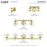 3_Livex Oldwick 24" Wide Polished Brass 3-Light Bath Light more views