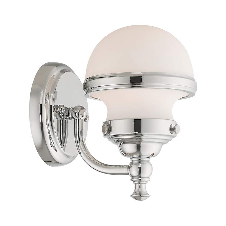 Image 7 Livex Oldwick 8 1/4" High Brushed Nickel Wall Sconce more views