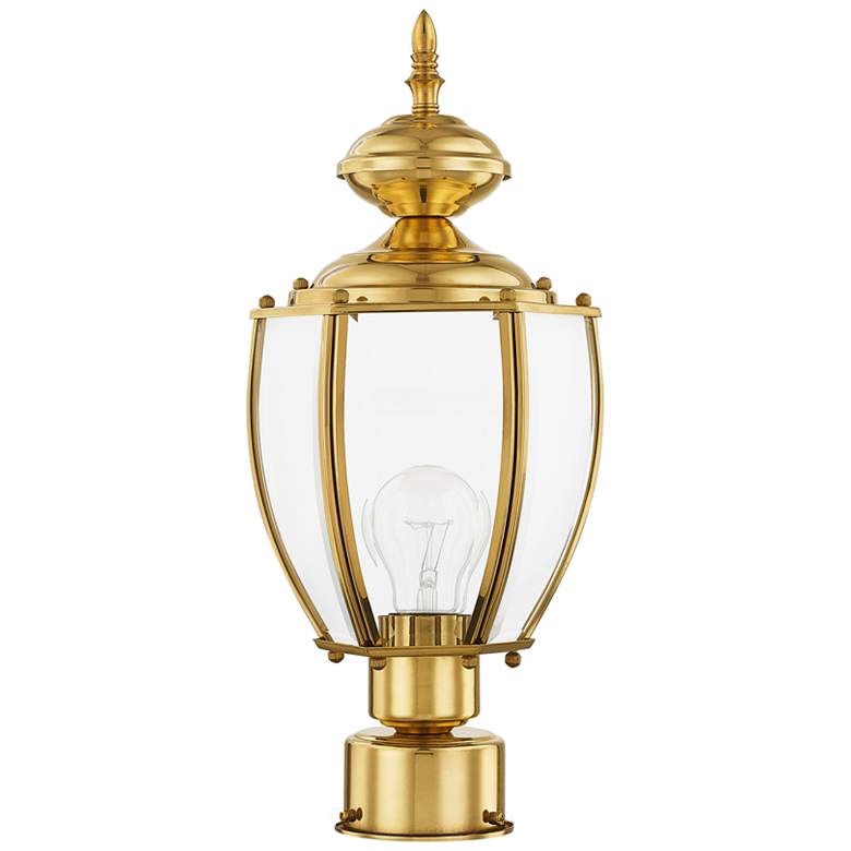 Image 4 Livex Outdoor Basics 16 1/2" Antique Brass Outdoor Post Mount Light more views