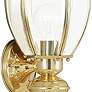 3_Livex Outdoor Basics 25 1/4" High Polished Brass Lantern Wall Light more views