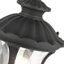 Livex Oxford 14" High Textured Black Lantern Outdoor Hanging Light