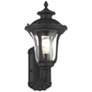 2_Livex Oxford 15 1/2" High Black Upward Lantern Outdoor Wall Light