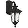 Livex Oxford 16 1/4" High Black Downward Lantern Outdoor Wall Light