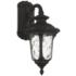 Livex Oxford 16 1/4" High Black Downward Lantern Outdoor Wall Light