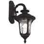 3_Livex Oxford 16 1/4" High Black Downward Lantern Outdoor Wall Light more views