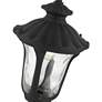 4_Livex Oxford 17 1/2" High Textured Black Lantern Outdoor Hanging Light more views