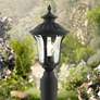 1_Livex Oxford 19" High Textured Black Lantern Outdoor Post Light