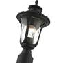 3_Livex Oxford 19" High Textured Black Lantern Outdoor Post Light more views