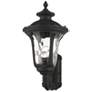 5_Livex Oxford 19" High Textured Black Upward Lantern Outdoor Wall Light more views