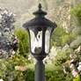 1_Livex Oxford 22" High Textured Black Lantern Outdoor Post Light