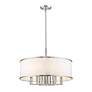 5_Livex Park Ridge 24" Brushed Nickel Pendant with Downlight more views