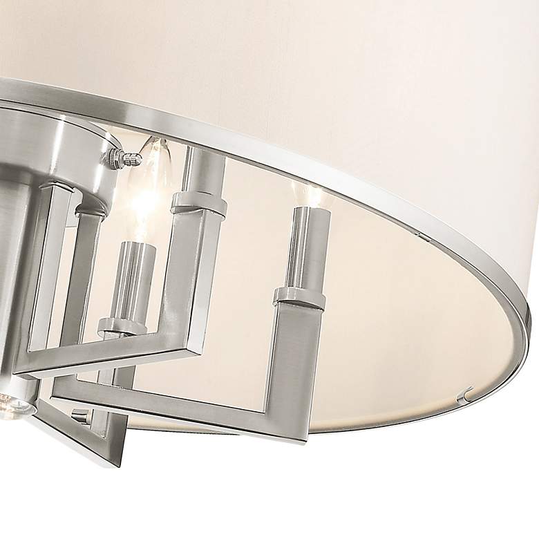 Image 7 Livex Park Ridge 24" Brushed Nickel Pendant with Downlight more views