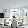 Livex Park Ridge 24" Brushed Nickel Pendant with Downlight