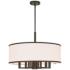 Livex Park Ridge 24" Wide 7-Light Bronze Modern Drum Pendant