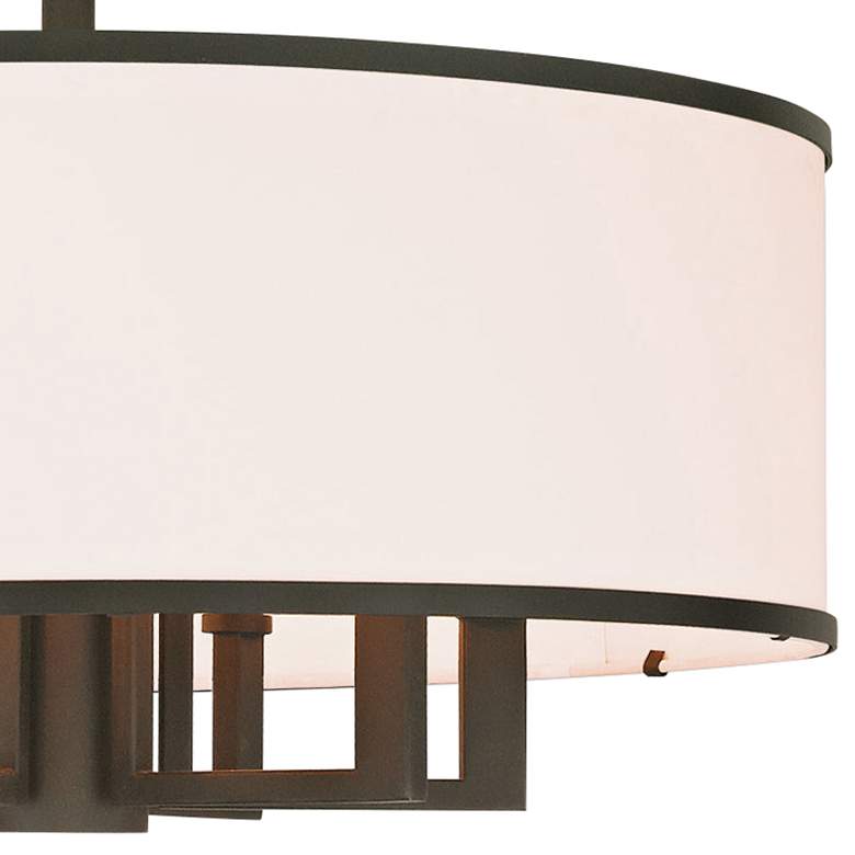 Image 3 Livex Park Ridge 24 inch Wide 7-Light Bronze Modern Drum Pendant more views