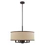 3_Livex Park Ridge 24" Wide Bronze 6-Light Drum Pendant more views