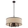 6_Livex Park Ridge 24" Wide Bronze 6-Light Drum Pendant more views