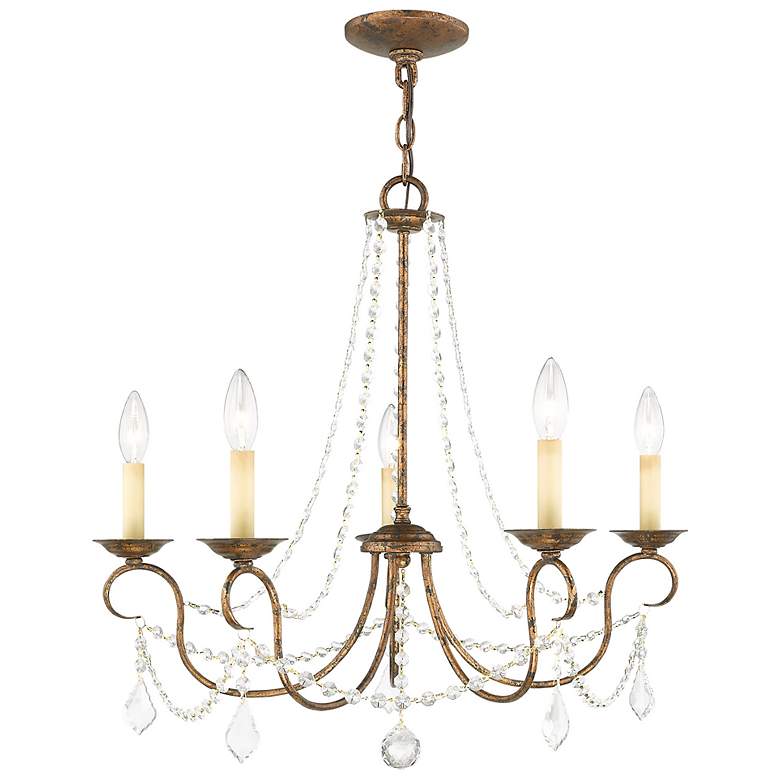 Image 2 Livex Pennington 25" Wide Golden Bronze 5-Light Chandelier