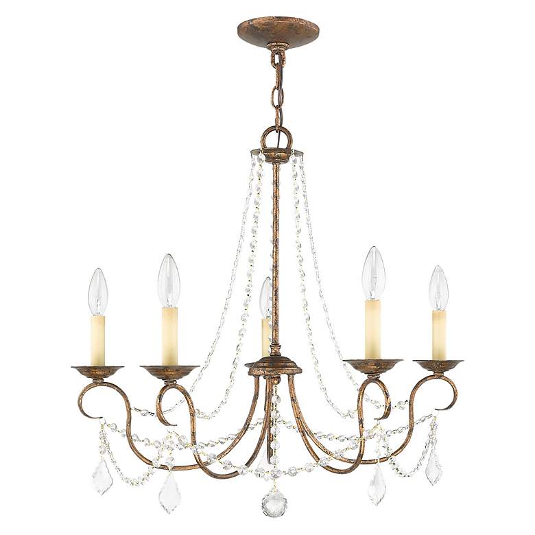 Image 3 Livex Pennington 25" Wide Golden Bronze 5-Light Chandelier more views